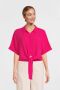 ANOTHER LABEL Dames Blouses Bois Cotton Shirt S s Roze - Thumbnail 2
