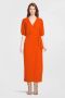 ANOTHER LABEL Dames Jurken Camille Bubble Dress Oranje - Thumbnail 2