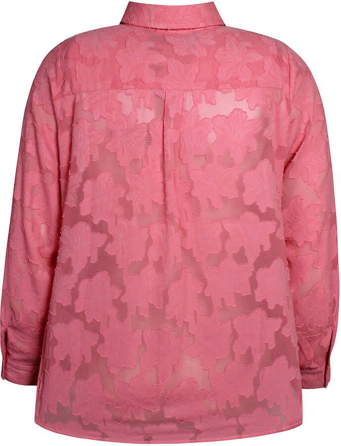 Anyday gebloemde blouse Plus Size roze - Foto 2