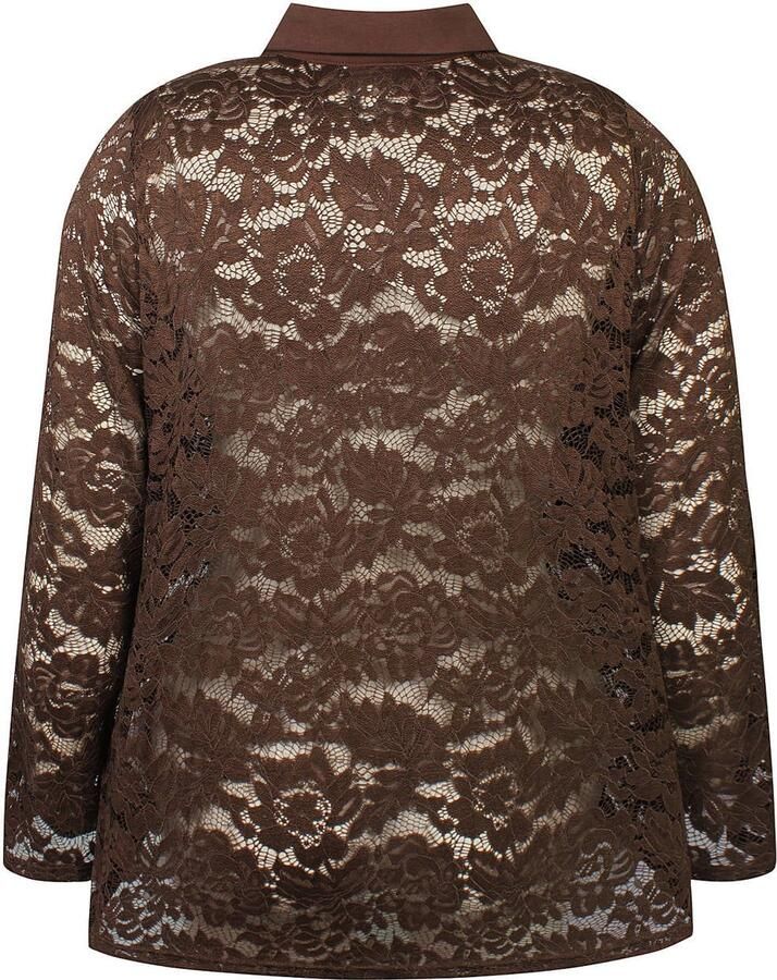 Anyday gebloemde top Plus Size bruin - Foto 2