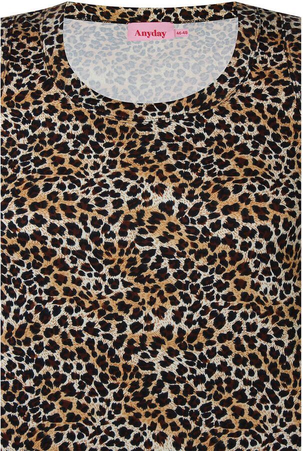 Anyday top met panterprint bruin - Foto 2