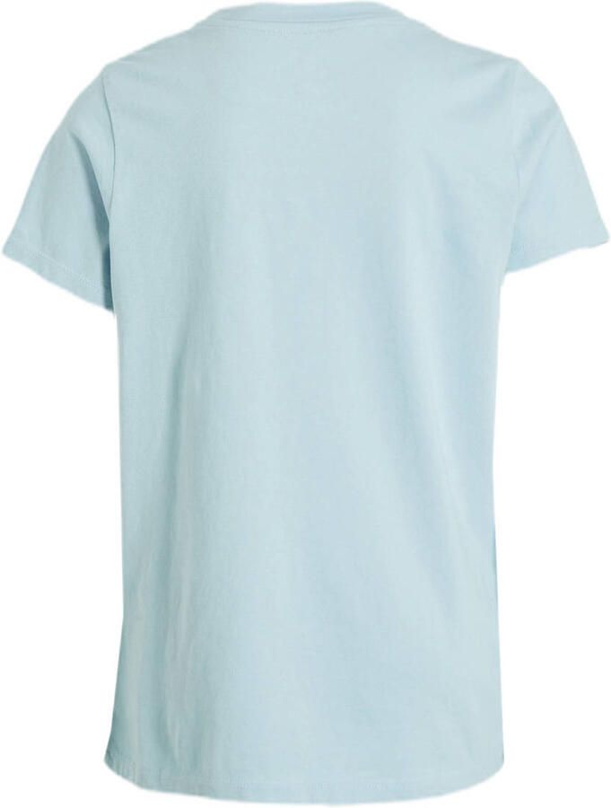 Anytime basic T-shirt lichtblauw Meisjes Katoen Ronde hals Effen 134 140 - Foto 2