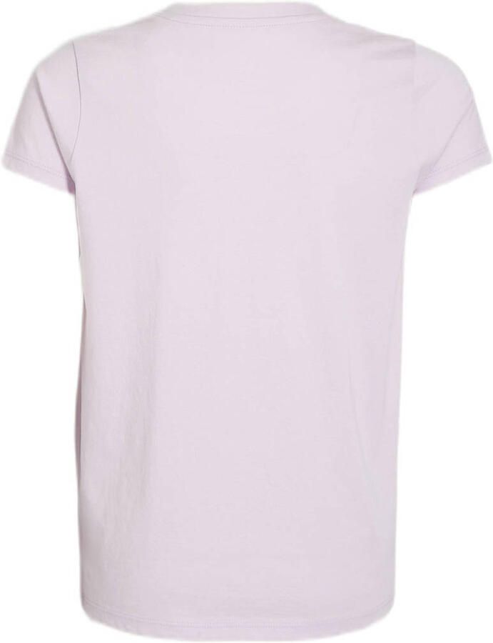 Anytime basic T-shirt lila Paars Meisjes Katoen Ronde hals Effen 134 140 - Foto 2