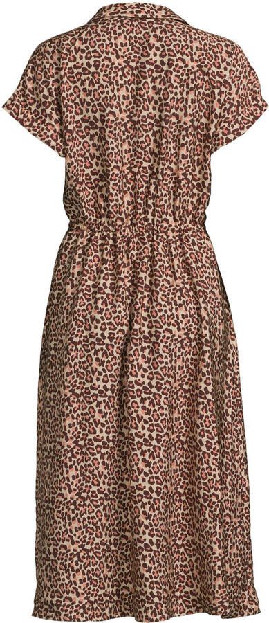 Anytime blousejurk met panterprint beige bruin - Foto 3