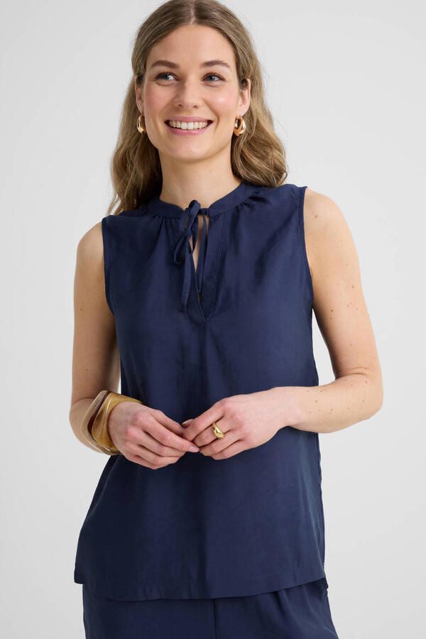 Anytime blousetop donkerblauw