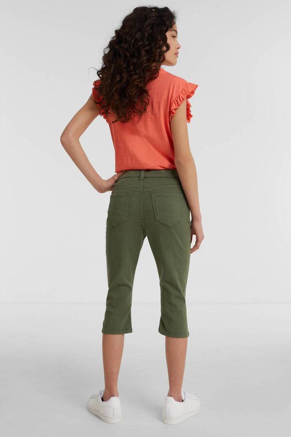 Anytime capri jeans khaki Groen Meisjes Denim 110 - Foto 2