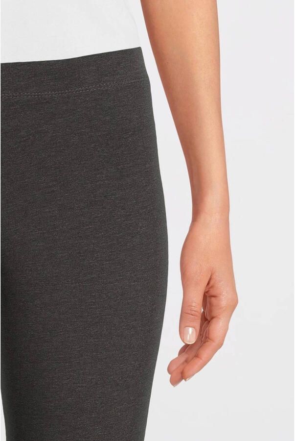 Anytime capri legging donkergrijs melange