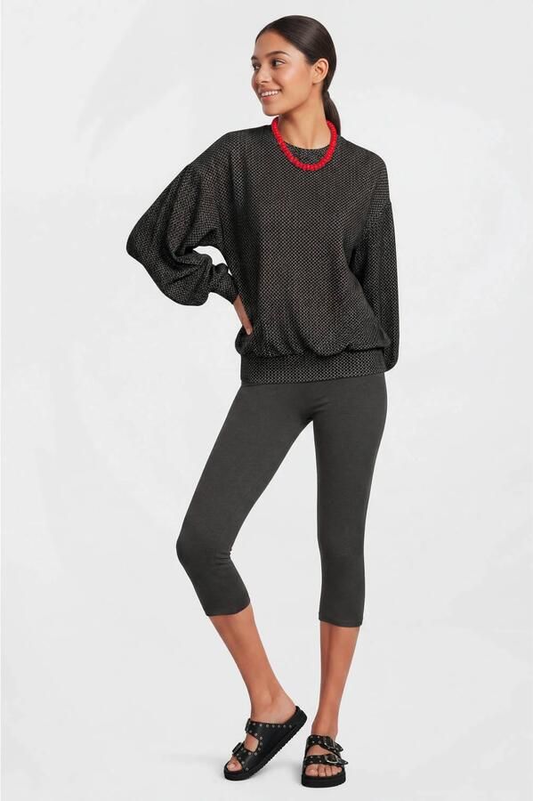 Anytime capri legging donkergrijs melange - Foto 3
