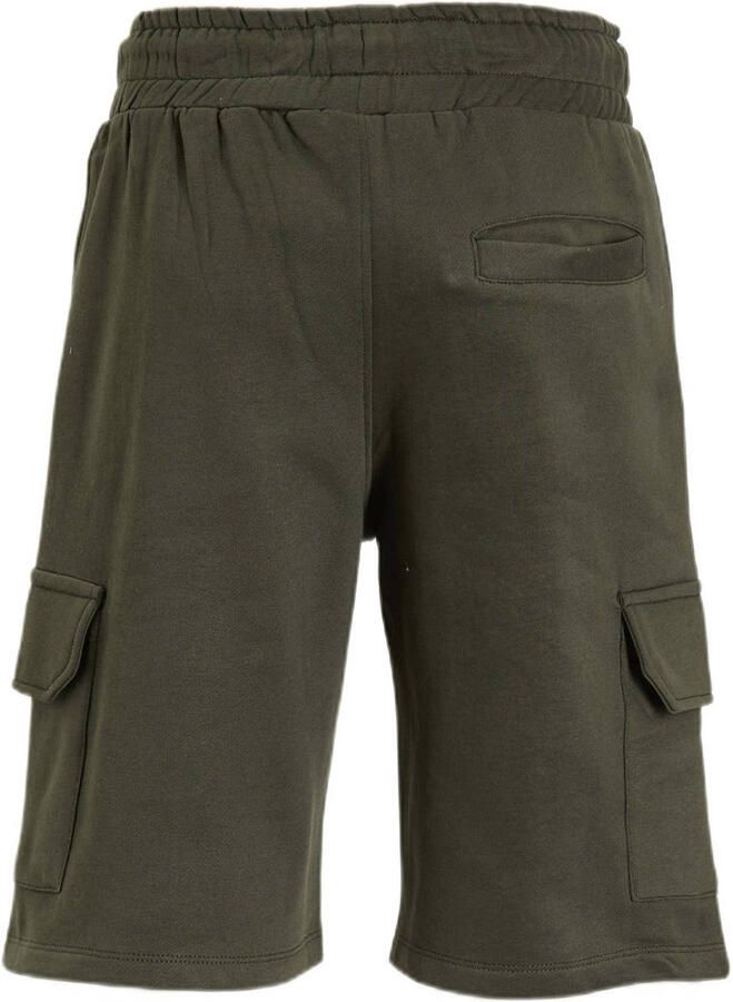 Anytime cargo sweat short groen