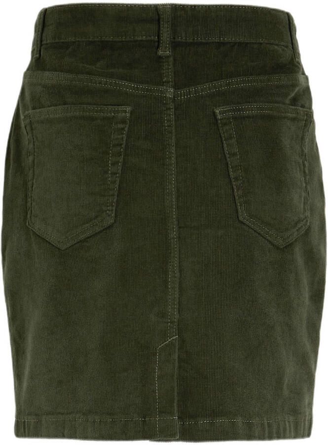 Anytime corduroy rok groen Meisjes Katoen Effen 104