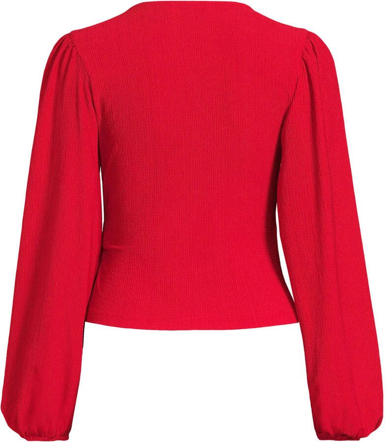 Anytime crinkle overslag top rood - Foto 2