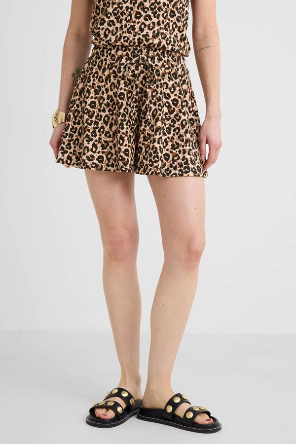 Anytime crinkle short panterprint