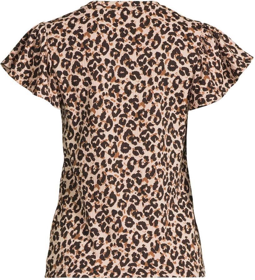 Anytime crinkle top met ruches panterprint - Foto 2