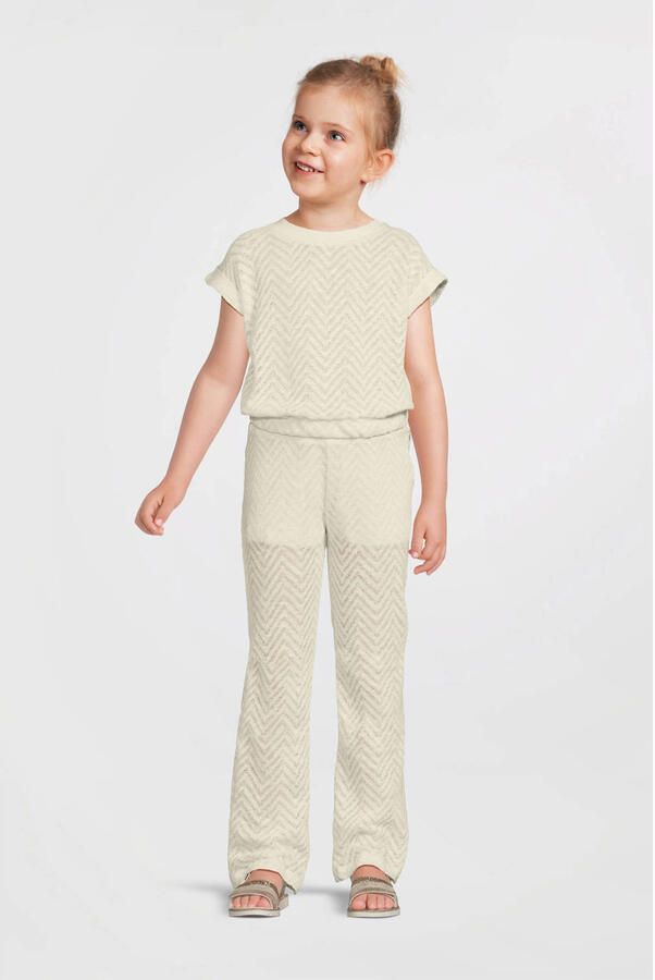 Anytime crochet flared broek off-white - Foto 4