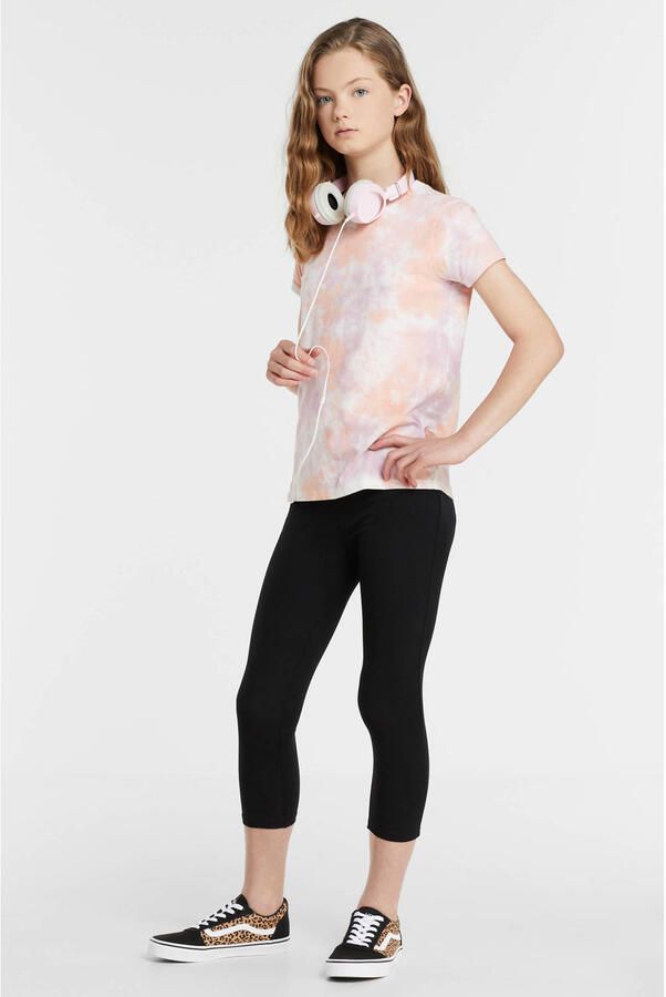 Anytime cropped legging zwart Meisjes Katoen Melée 134 140 - Foto 2