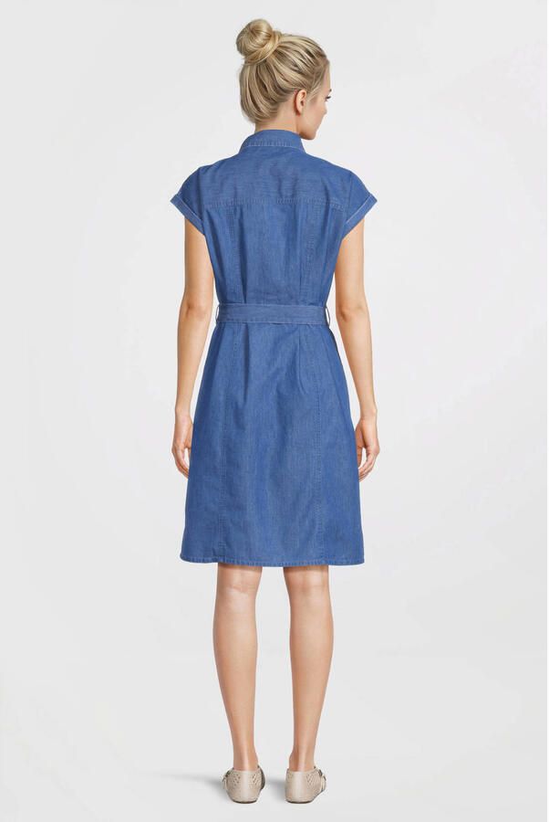 Anytime denim overhemdjurk medium blue - Foto 2