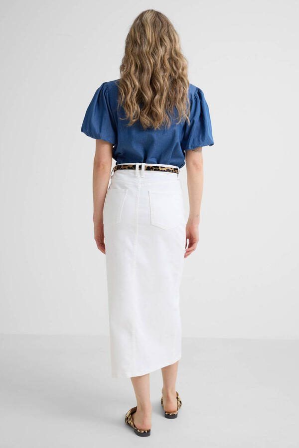 Anytime denim rok wit - Foto 2