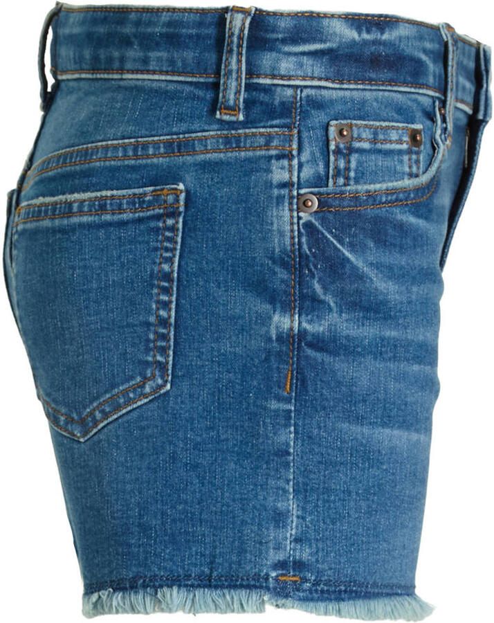 Anytime denim short blauw - Foto 3