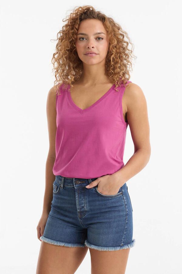 Anytime denim short blauw