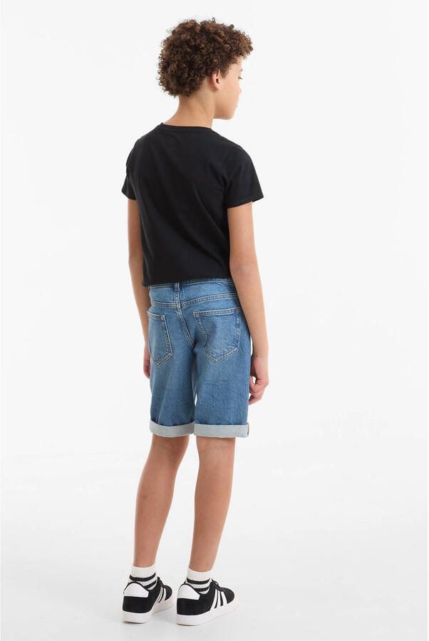 Anytime denim short blauw - Foto 2
