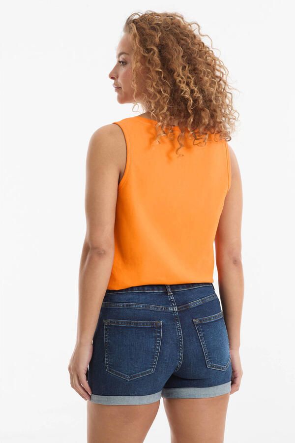 Anytime denim short blauw - Foto 4