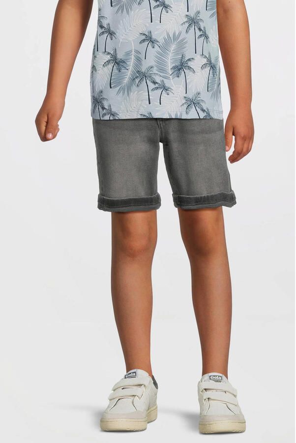 Anytime denim short grey denim
