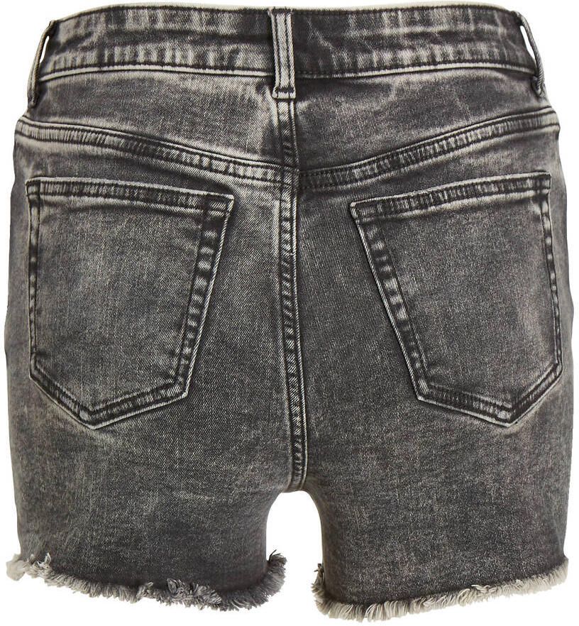 Anytime denim short grijs