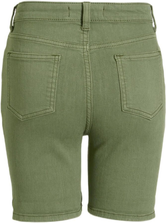 Anytime denim short khaki Groen Effen 152 | Denim short van - Foto 2