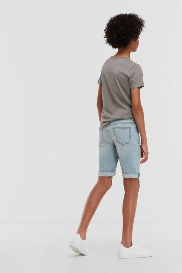 Anytime denim short lichtblauw Jongens Katoen Effen 134 - Foto 2