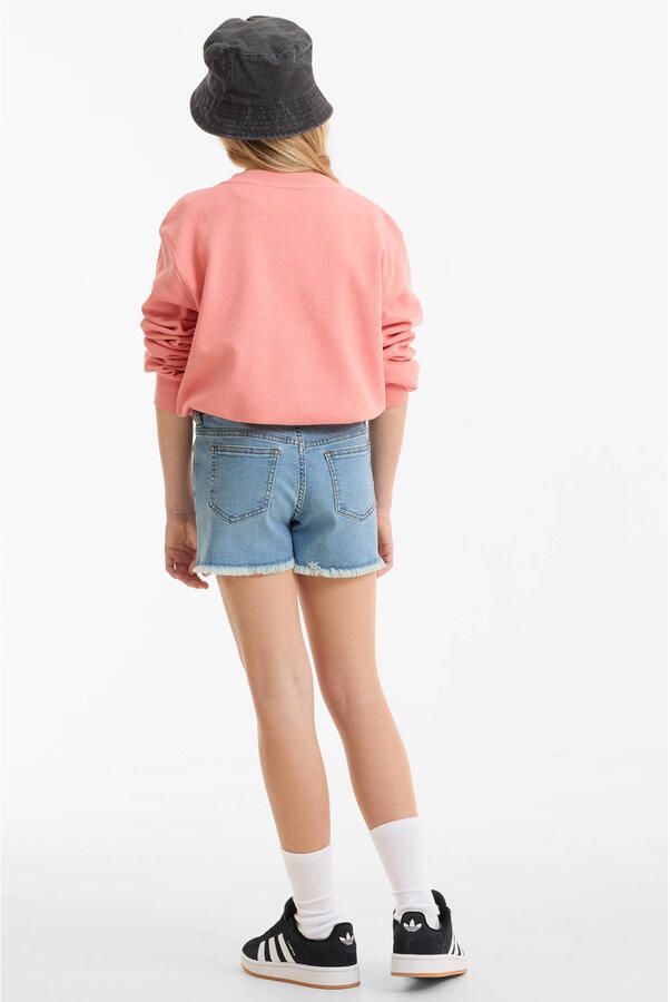 Anytime denim short lichtblauw - Foto 4