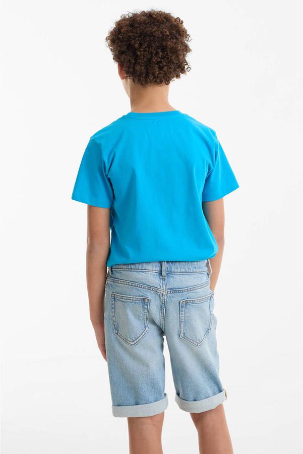 Anytime denim short lichtblauw - Foto 2