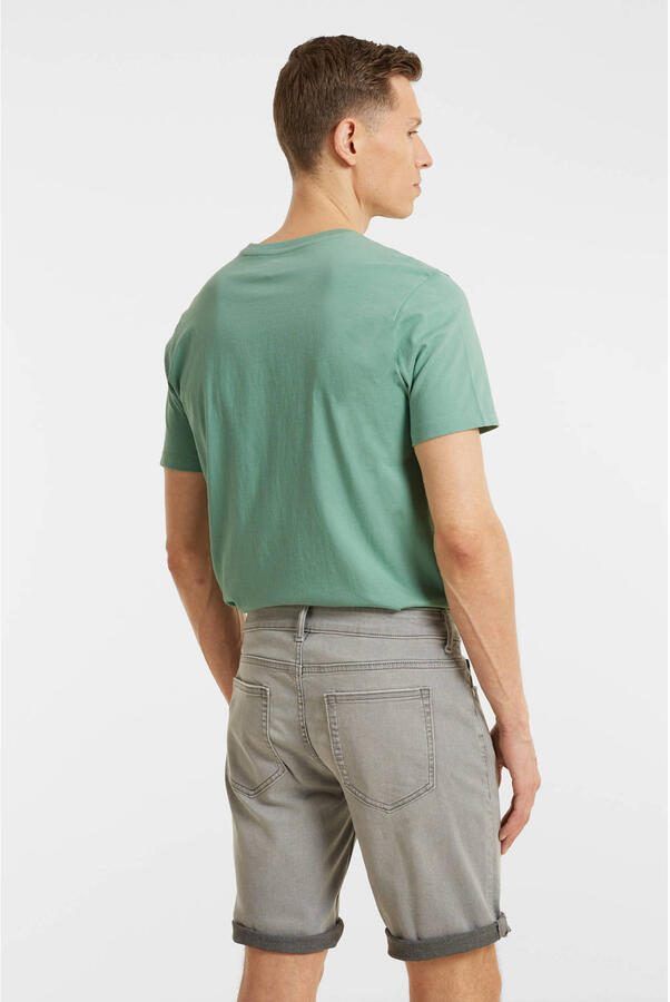 Anytime denim short lichtgrijs - Foto 3
