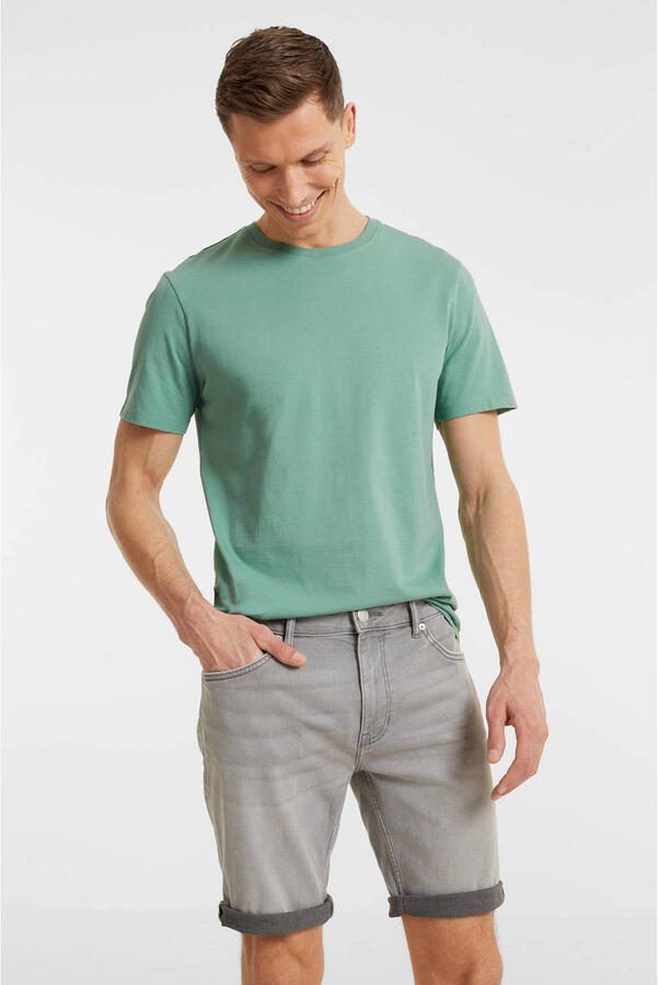 Anytime denim short lichtgrijs - Foto 4