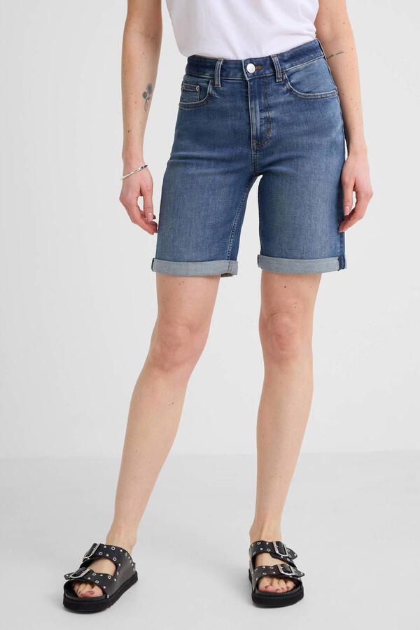 Anytime denim short medium blue