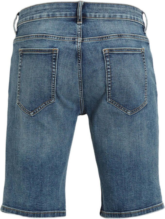 Anytime Denim short mid blauw