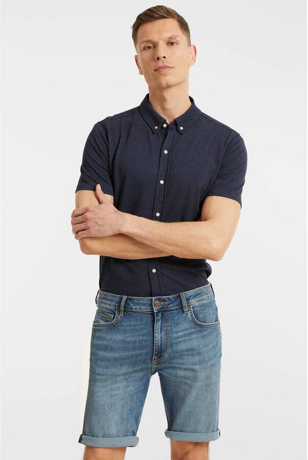 Anytime Denim short mid blauw - Foto 2