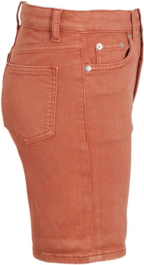 Anytime denim short roest Bruin Effen 140 | Denim short van