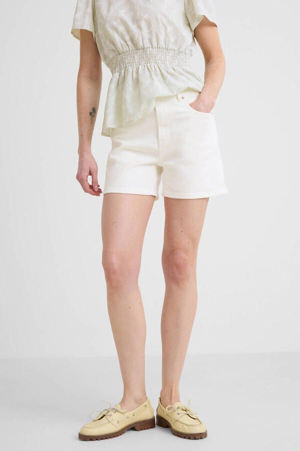 Anytime denim short twill white