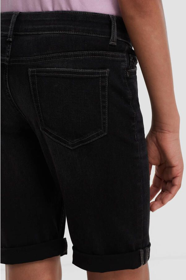 Anytime denim short zwart Jongens Katoen Effen 110 - Foto 2