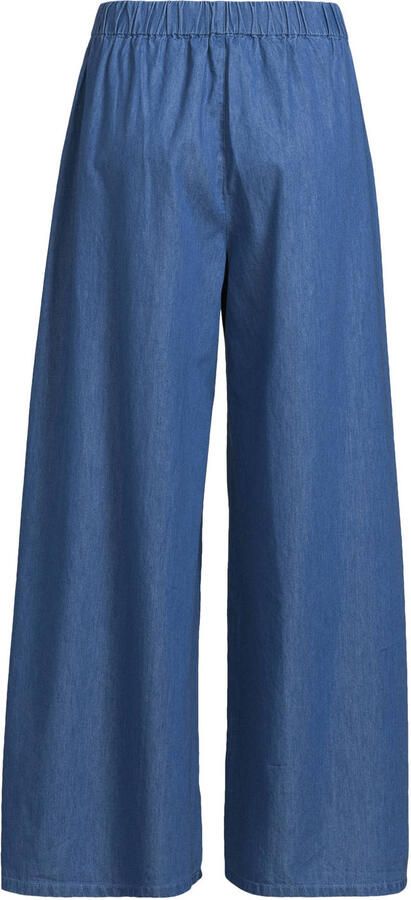 Anytime denim wide leg broek blauw - Foto 2