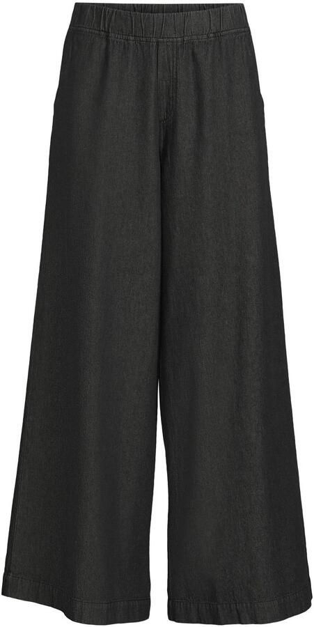 Anytime denim wide leg broek zwart - Foto 2
