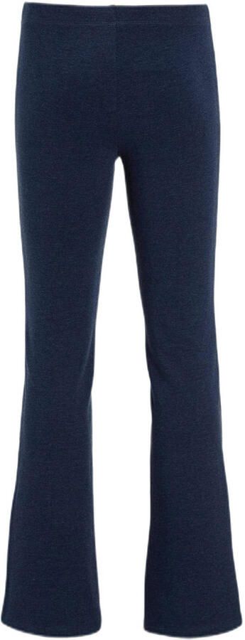 Anytime flared fleece legging donkerblauw melange - Foto 2