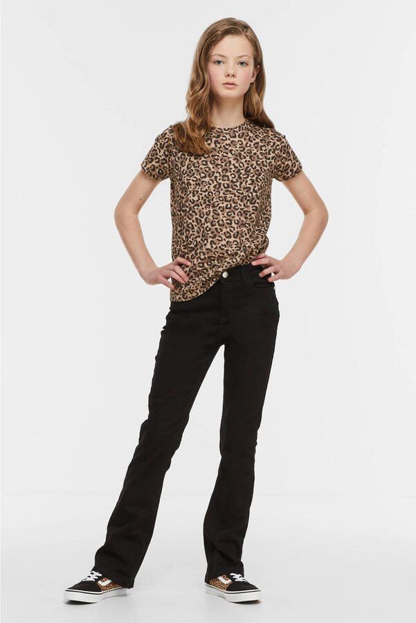 Anytime flared jeans black Zwart Meisjes Stretchdenim Effen 116 - Foto 4