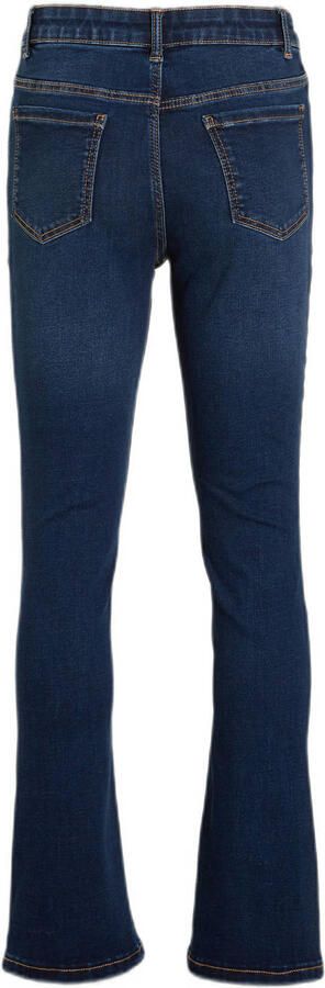 Anytime flared jeans dark blue Blauw Meisjes Stretchdenim 164 - Foto 4
