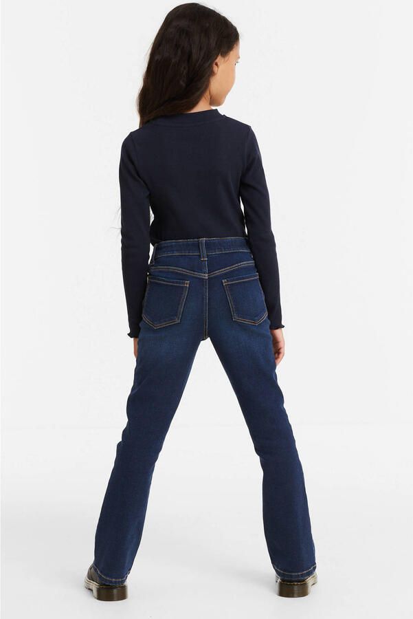 Anytime flared jeans donkerblauw Meisjes Denim 146 - Foto 2