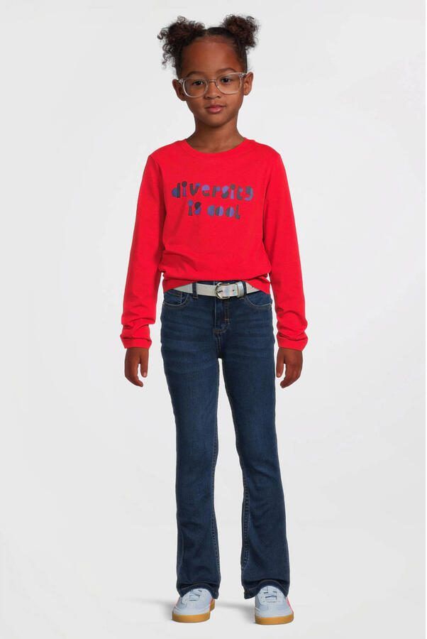 Anytime flared jeans donkerblauw - Foto 4