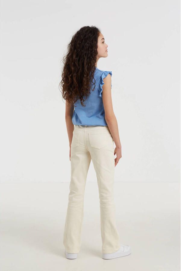 Anytime flared jeans ecru Meisjes Denim 122 | Jeans van - Foto 4