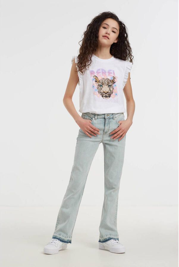 Anytime flared jeans lichtblauw Meisjes Denim 128 - Foto 2