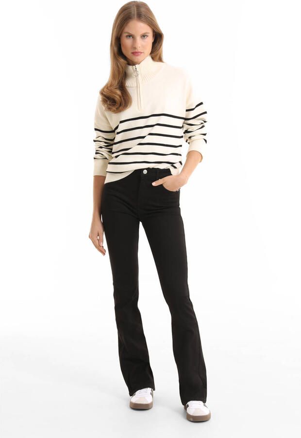 Anytime flared jeans zwart - Foto 3