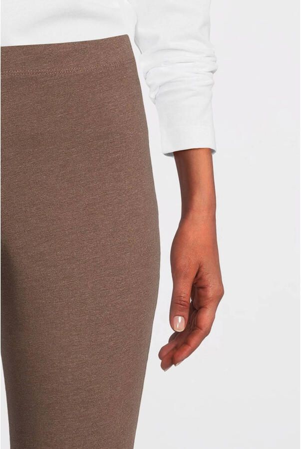 Anytime flared legging bruin melange